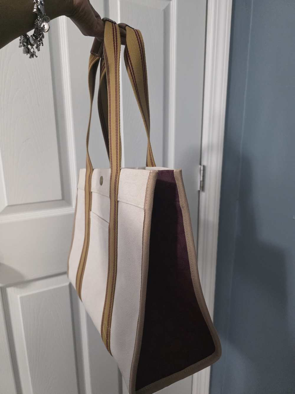Signature Canvas Spin Tote 42 By COACH